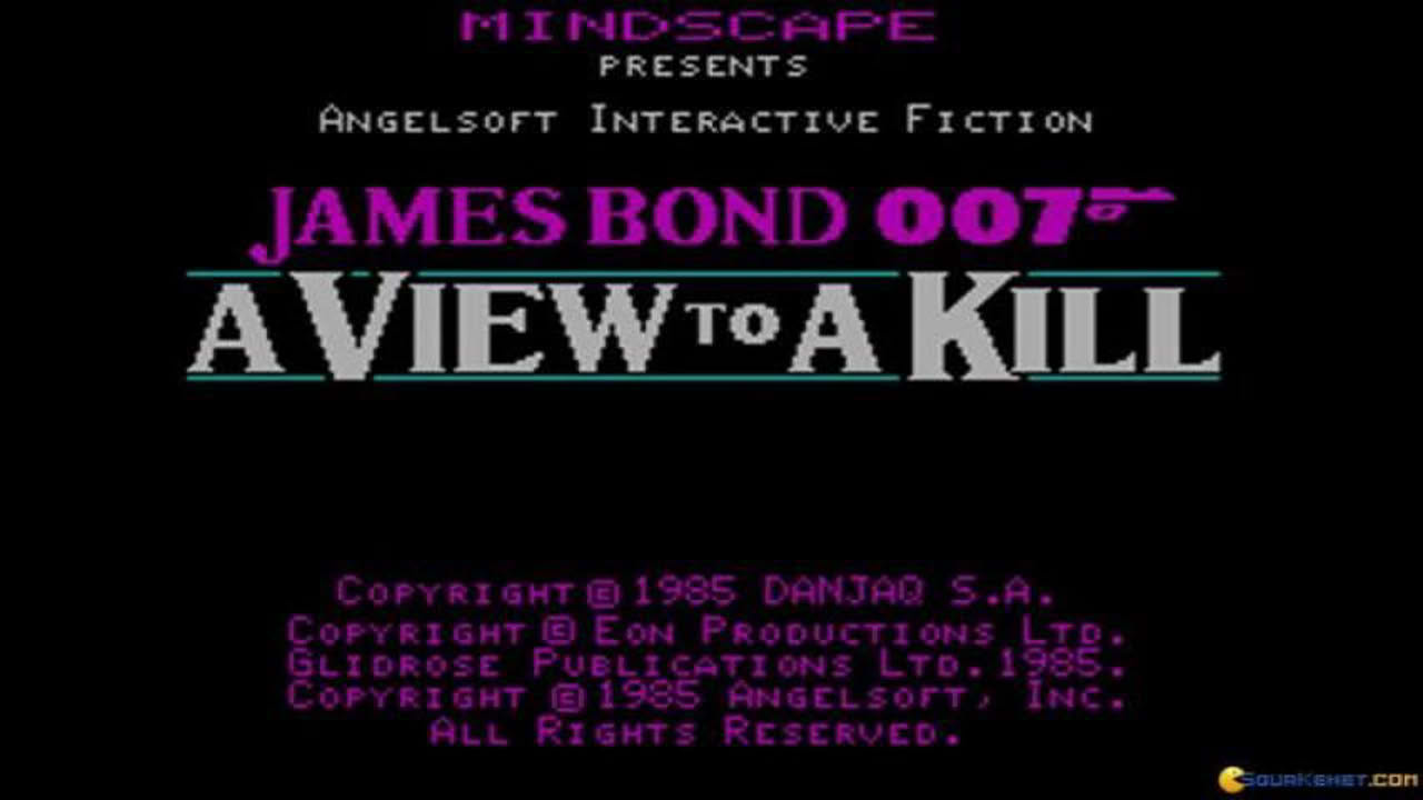 007 A View To A Kill gameplay (PC Game, 1985)