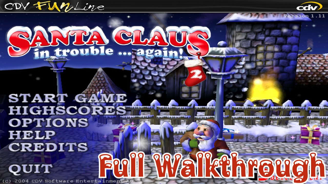 Santa Claus In Trouble... Again! - Full Walkthrough
