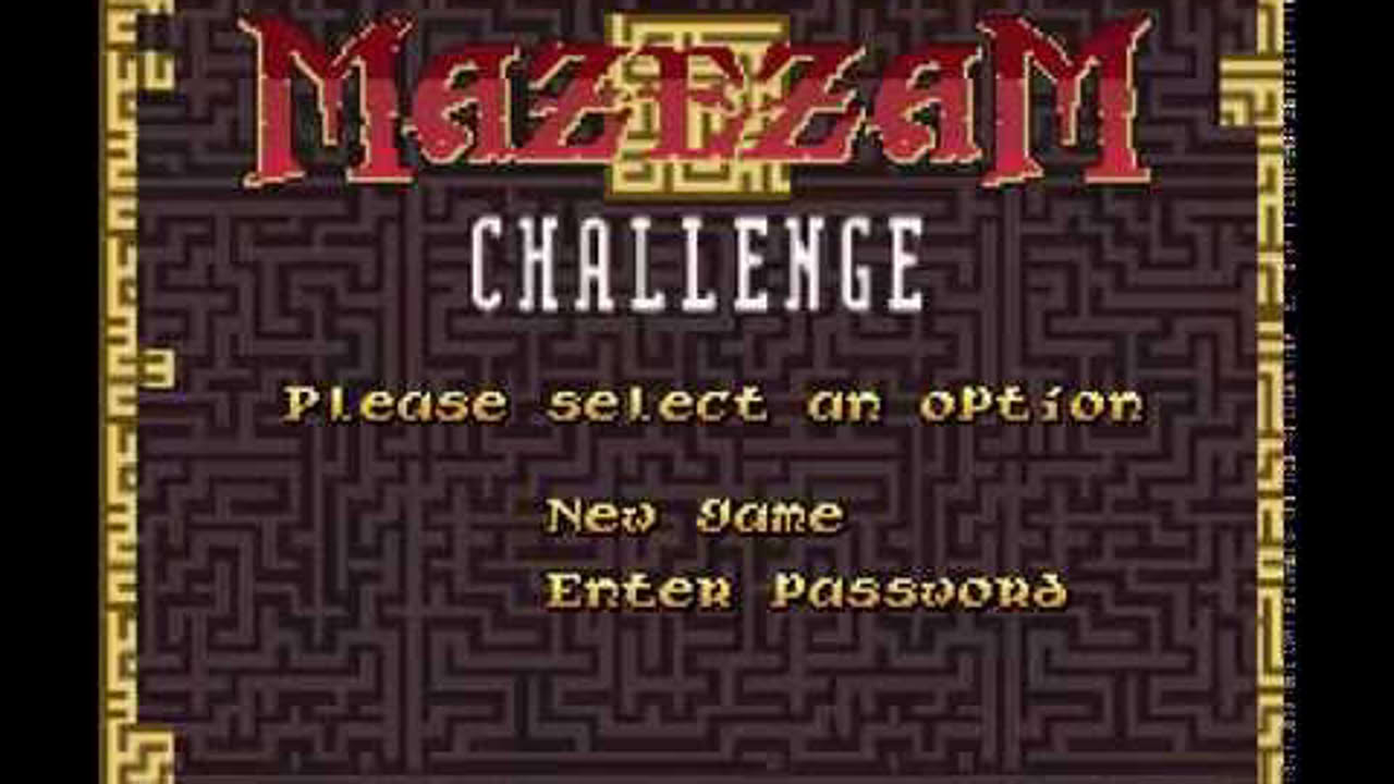 Mazezam Challenge (SNES) - Gameplay