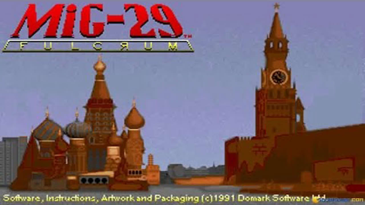 MiG-29 Fulcrum (Domark, 1991) gameplay (PC Game, 1990)