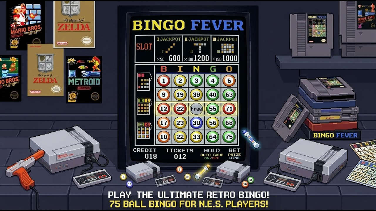 Bingo 75 [NES Nintendo Dandy] (1990) gameplay