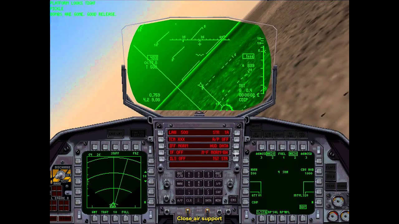 Jane's F-15  gameplay video by hornet1a