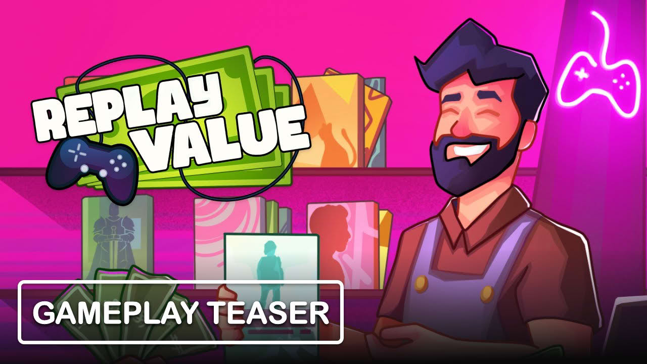 Replay Value: Second Hand Games - Wholesome Game Store Sim - Gameplay Teaser (Steam)