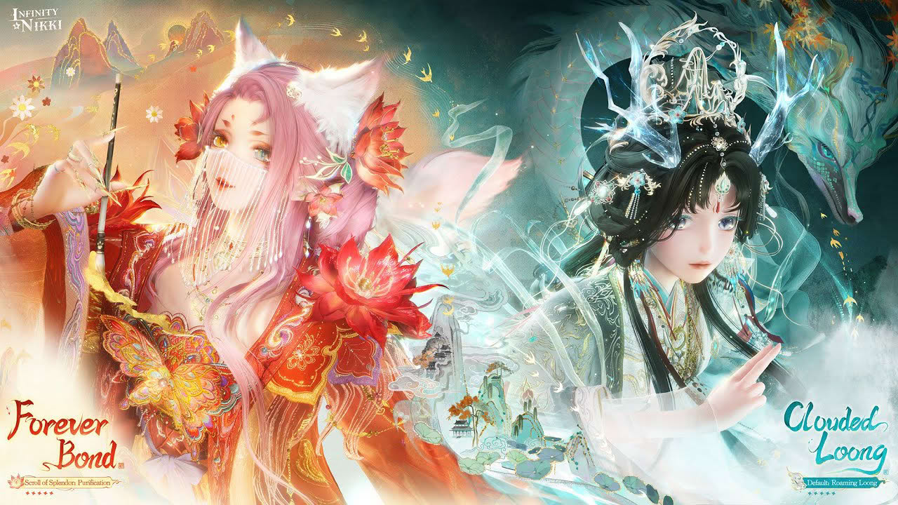 ♾️Infinity Nikki Version 1.8 Outfit Preview: Clouded Loong & Forever Bond