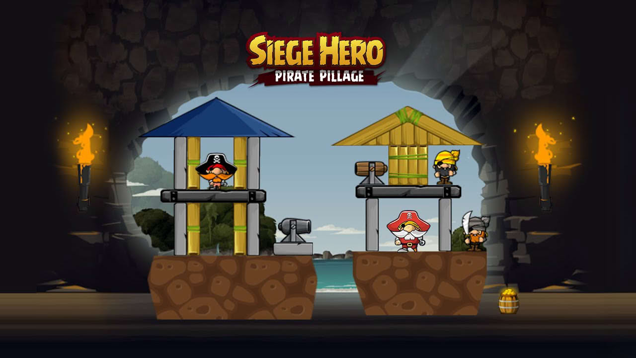 Siege Hero: Pirate Pillage - Free Skill-Puzzle Game!