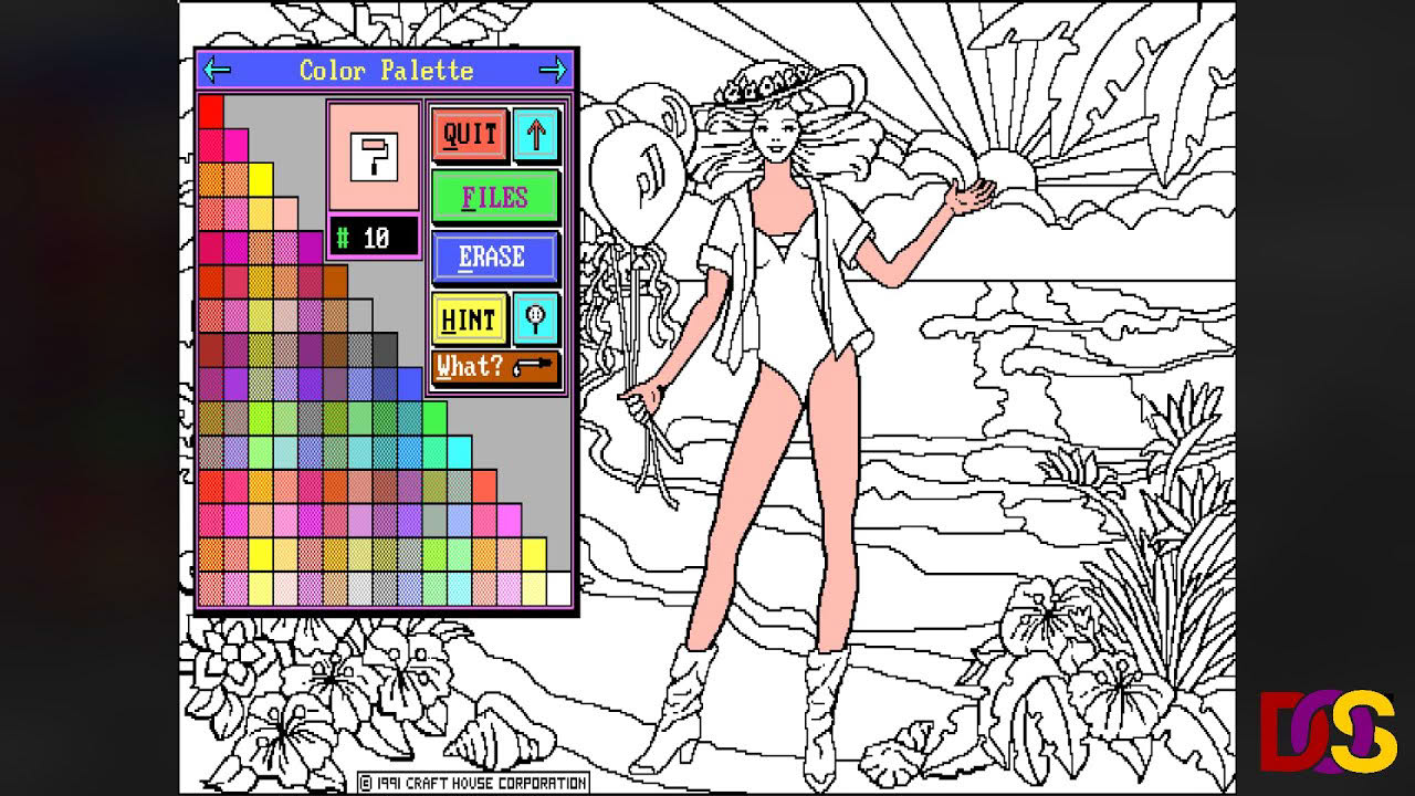 Barbie PC Fashion Designer and Color (1991) Pc dos gameplay