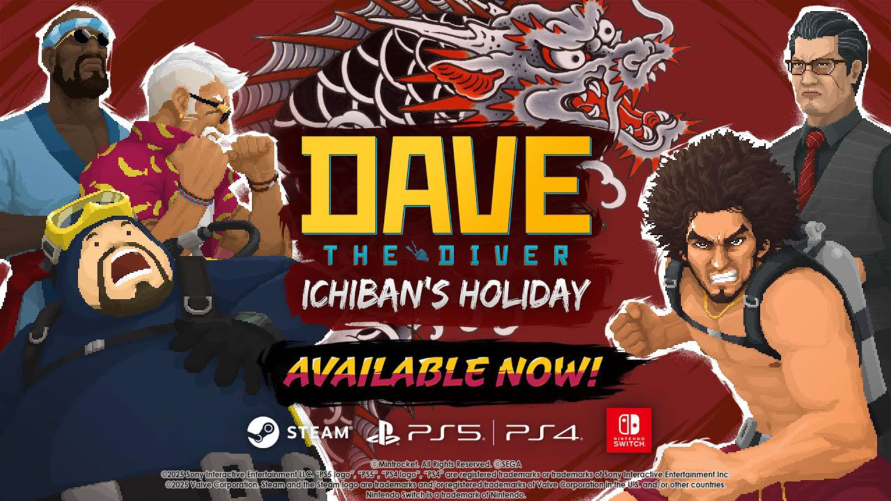 DAVE THE DIVER: Ichiban's Holiday DLC - LAUNCH Trailer