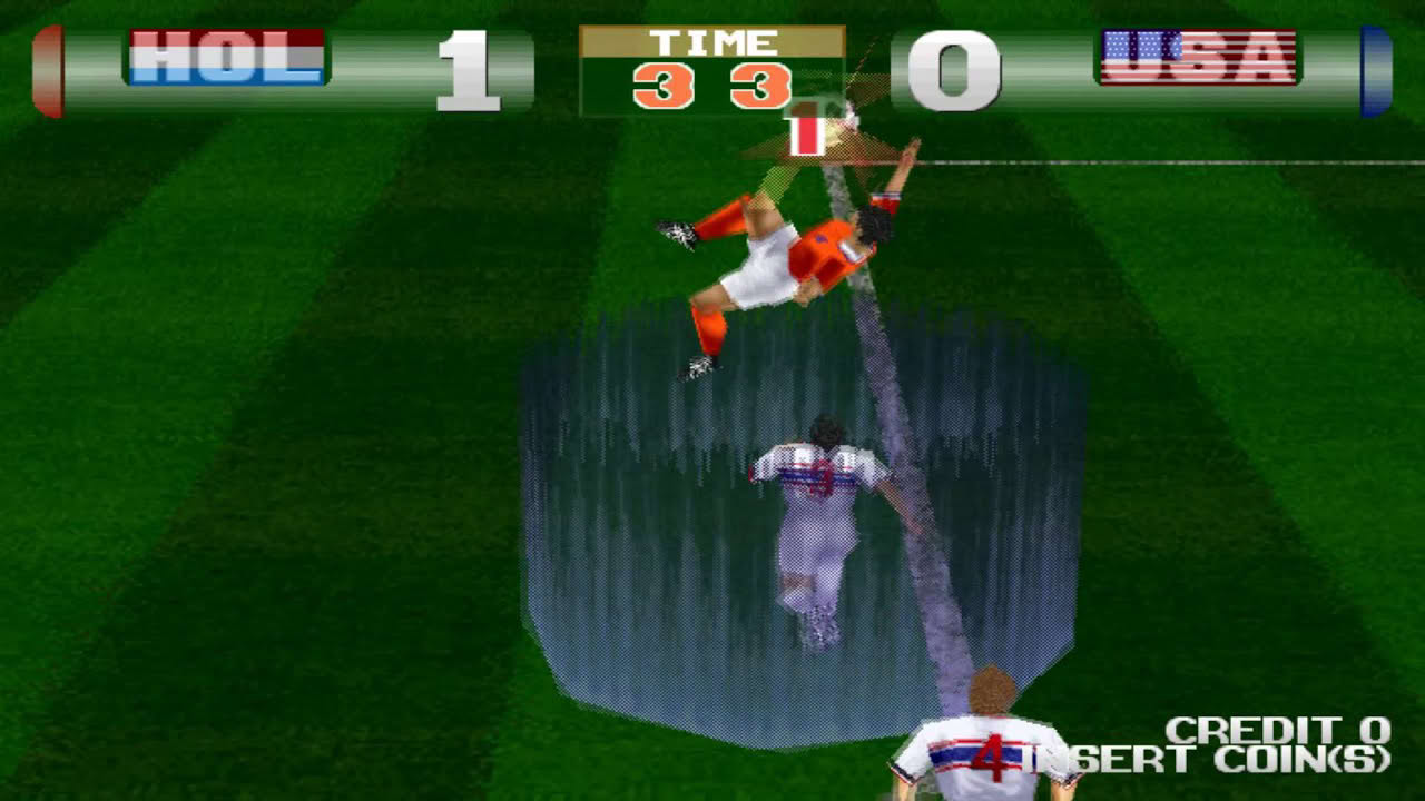 Tecmo World Cup '98 is a mad fun arcade football game with superpowers
