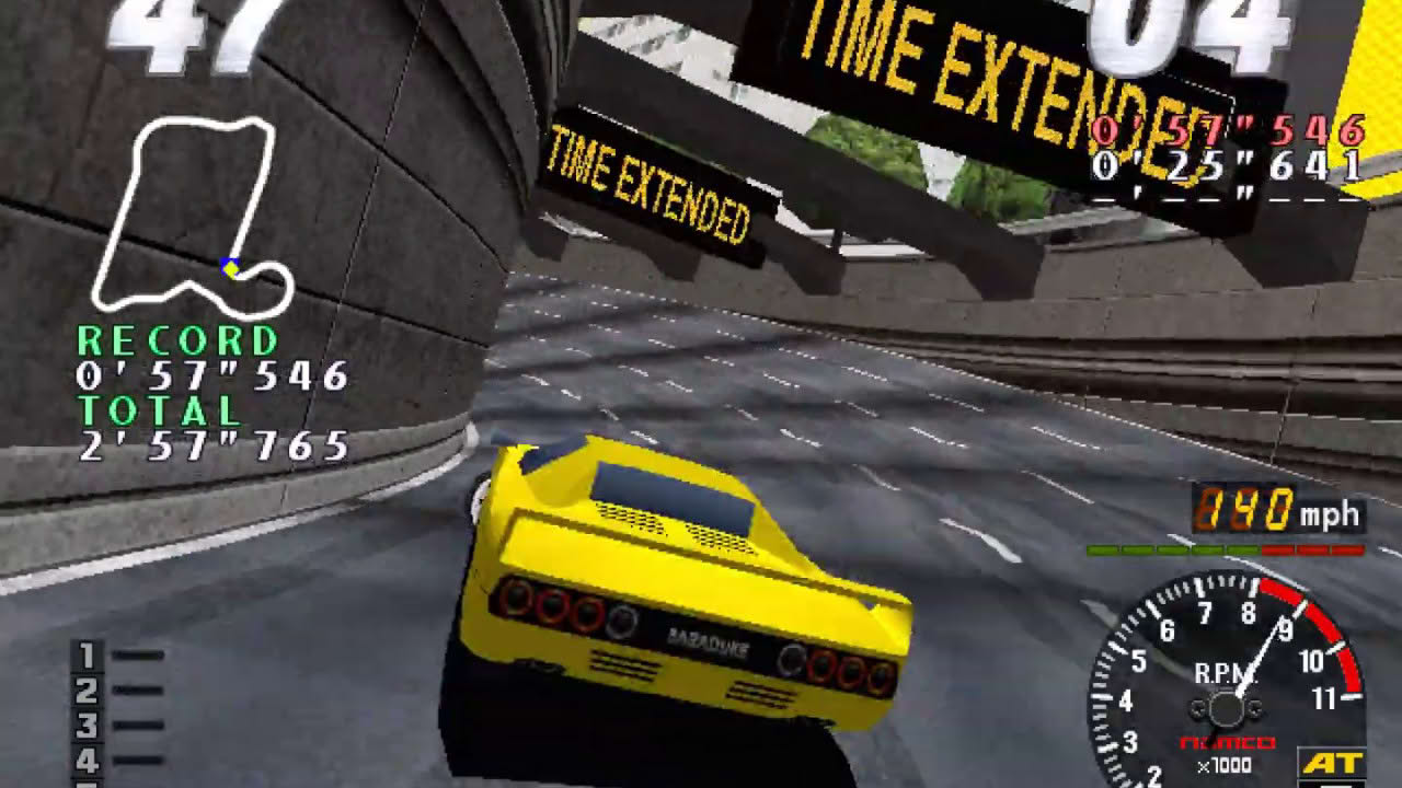 Rave Racer arcade 60fps