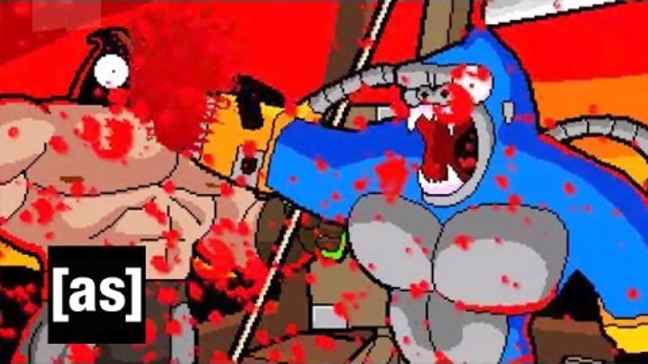 Bionic Chainsaw Pogo Gorilla from Adult Swim Games | Adult Swim