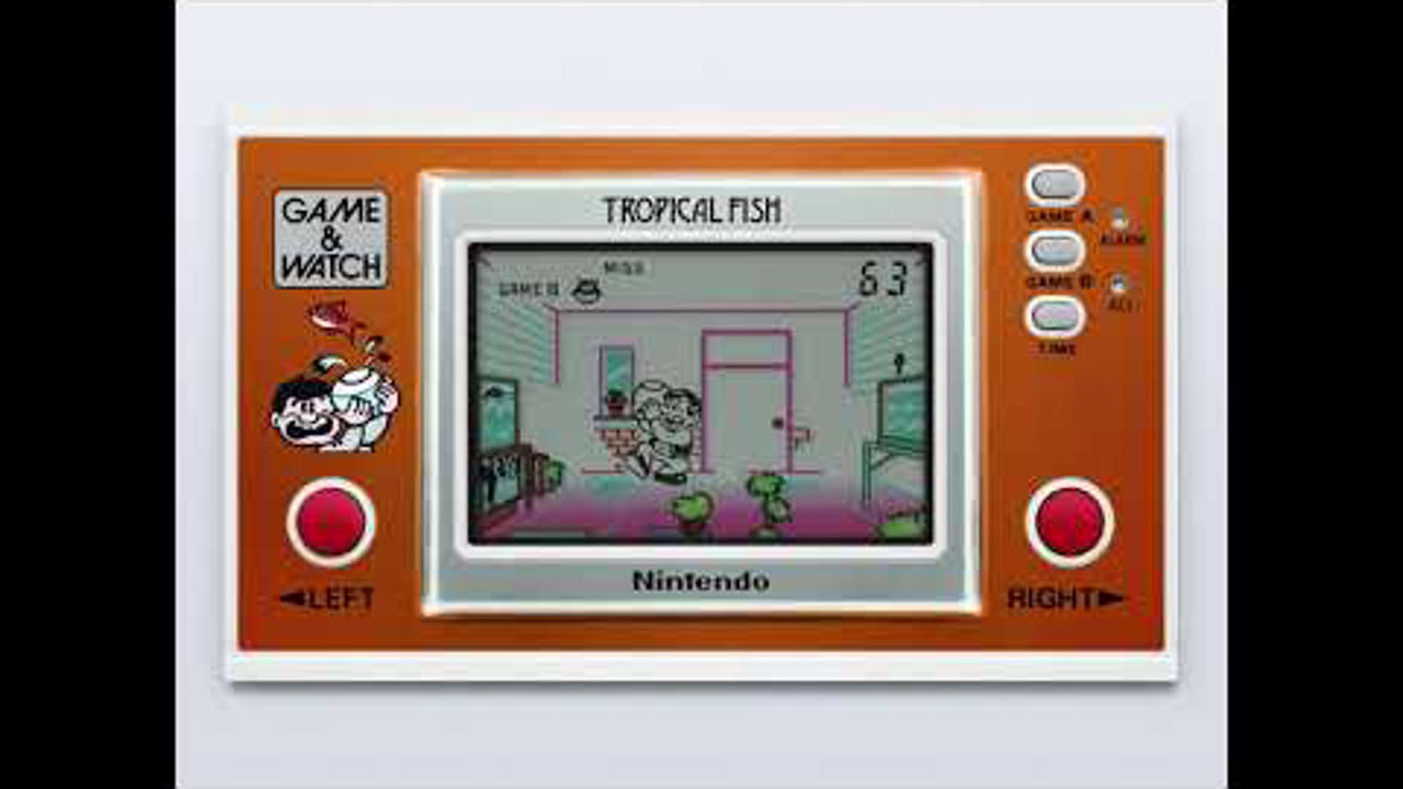 Game & Watch - Tropical Fish (c)1985 Nintendo [MAME emulation footage]