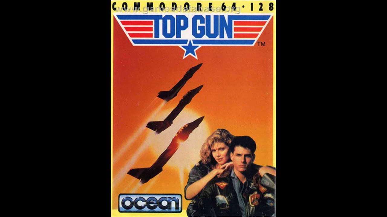 Top Gun - Commodore 64 Cassette C64 (Full Loading & Gameplay)
