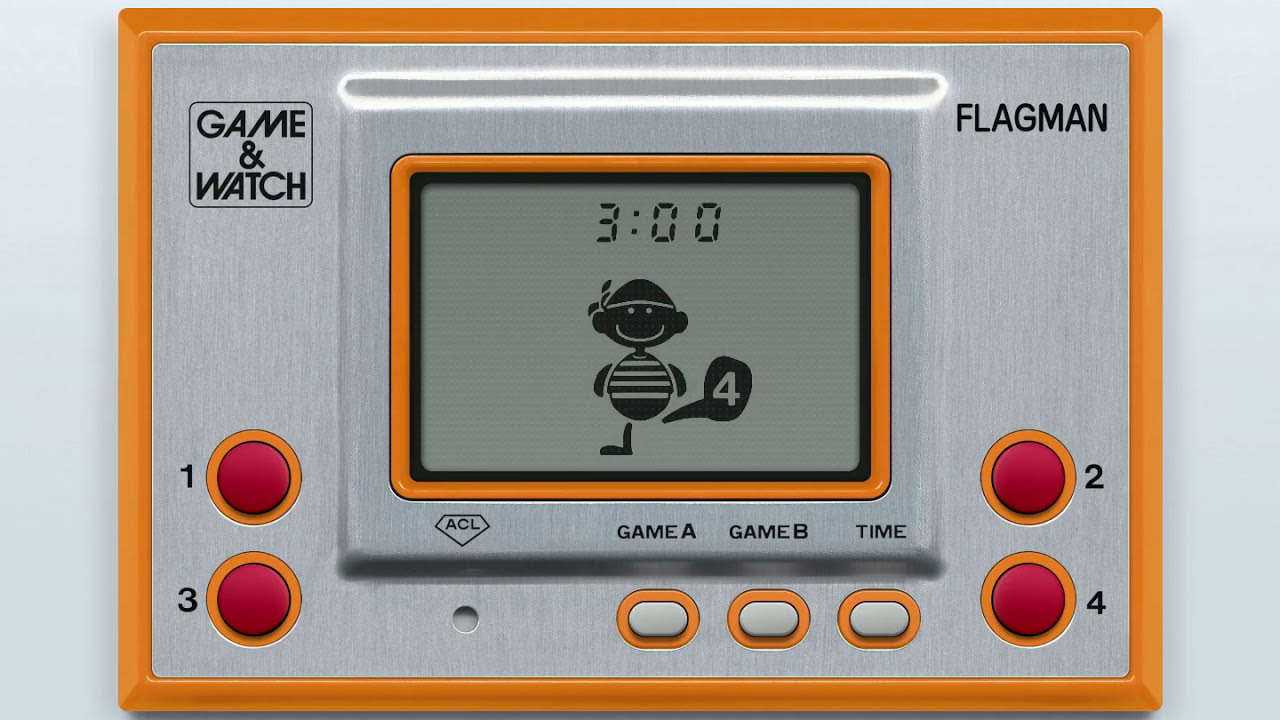 Game & Watch - Flagman (c)1980 Nintendo [MAME emulation footage]