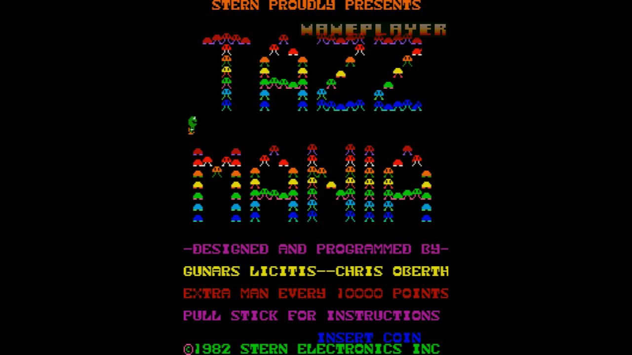 Tazz-Mania 1982 Stern Electronics Mame Retro Arcade Games