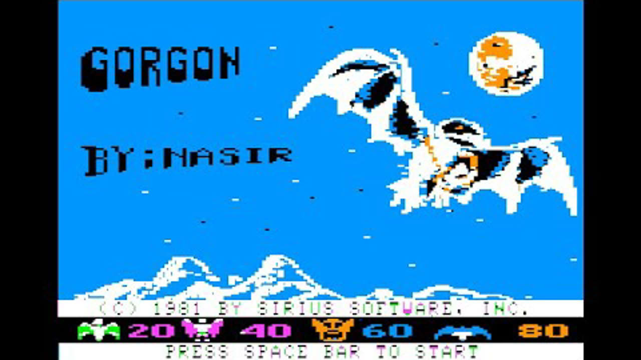 Gorgon short play and disk drive sound (Apple II - Sirius)