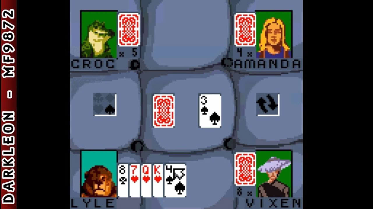 Game Boy Color - Hoyle Card Games © 2000 Sierra Entertainment - Gameplay