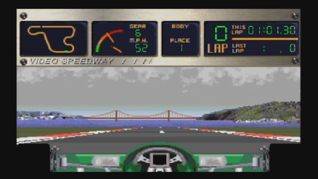 Video Speedway - The Ultimate Racing Experience - Philips CD-i - Practice Lap - S. Francisco - Kart