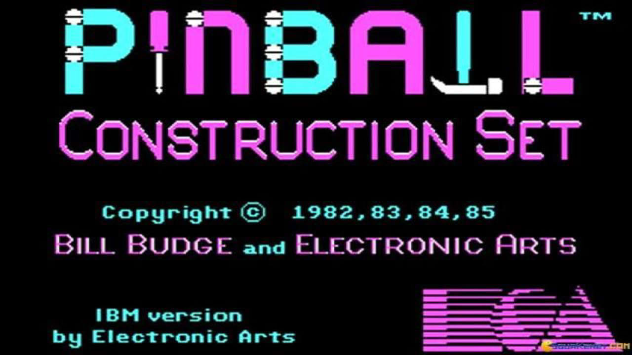 Pinball Construction Set gameplay (PC Game, 1985)