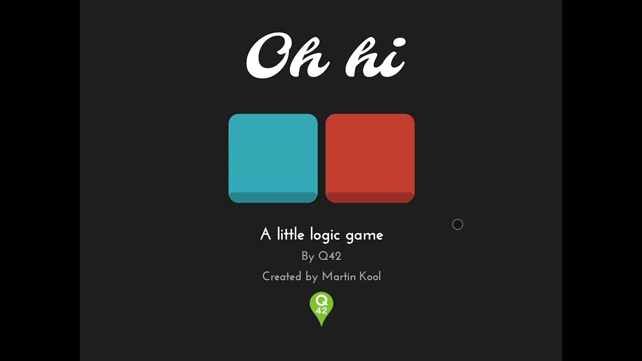 0h h1 - A lovely little puzzle game. Minimalistic, free and without ads.