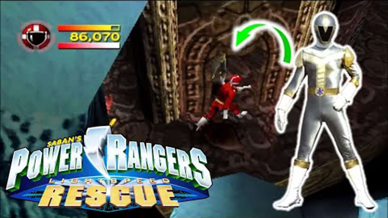 Power Rangers Lightspeed Rescue PS1 Gameplay (Normal Mode) [Unlocked Titanium Ranger]