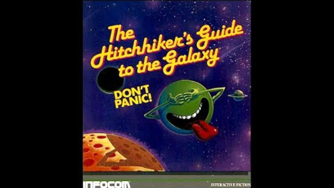 The Hitchhiker's Guide to the Galaxy walkthrough (Apple II - Infocom) [with FR/ES/JP subtitles]