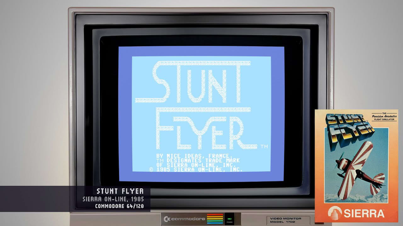 Stunt Flyer - Sierra On-Line, 1985 - Commodore 64 (4K)