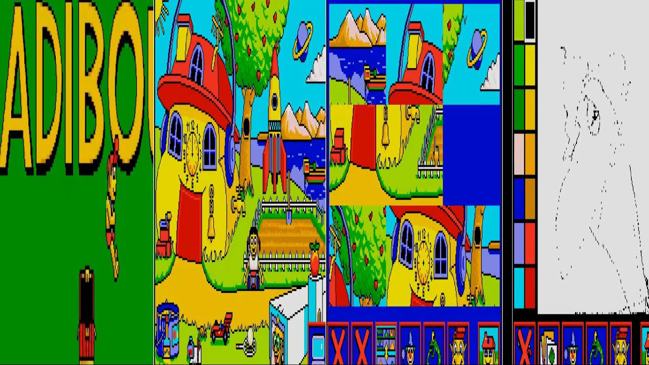 ATARI ST Adibou Accompagnement Scolaire 4-7 OR 4 TILL 7 Ans YEARS OLD fr Fre FRENCH Coktel Vision En