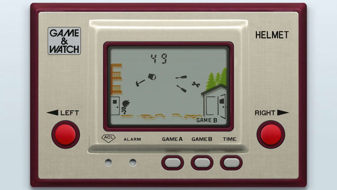 Game & Watch - Helmet (c)1981 Nintendo [MAME emulation footage]