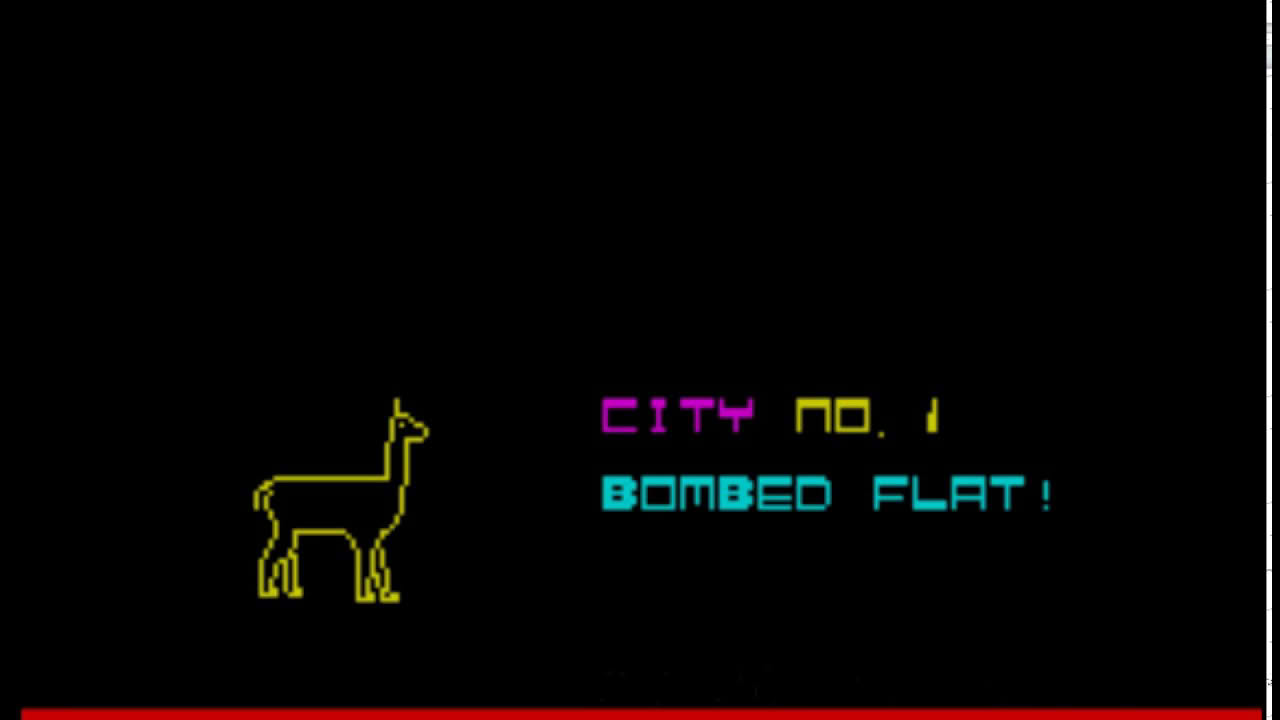 Bomber / City Bomber (Llamasoft, 1982) (video 2) (ZX Spectrum)