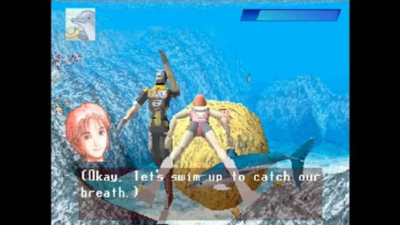 B.L.U.E. - Legend of Water (Fan translation by Hilltop) (PS1) (Hudson Soft)
