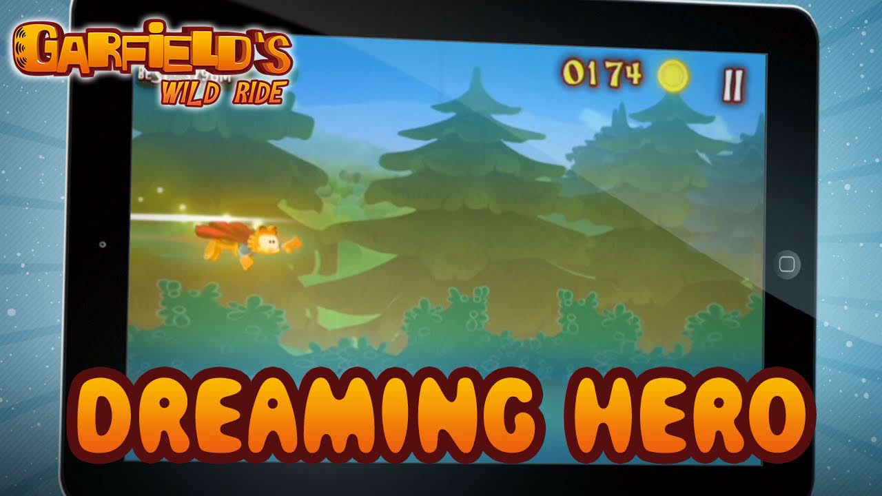 Garfield's Wild Ride - iOS/Android - Dreaming Hero (Trailer)