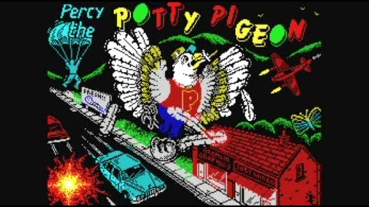 Percy the Potty Pigeon (1984 / 2022 Re-crack) Walkthrough, ZX Spectrum