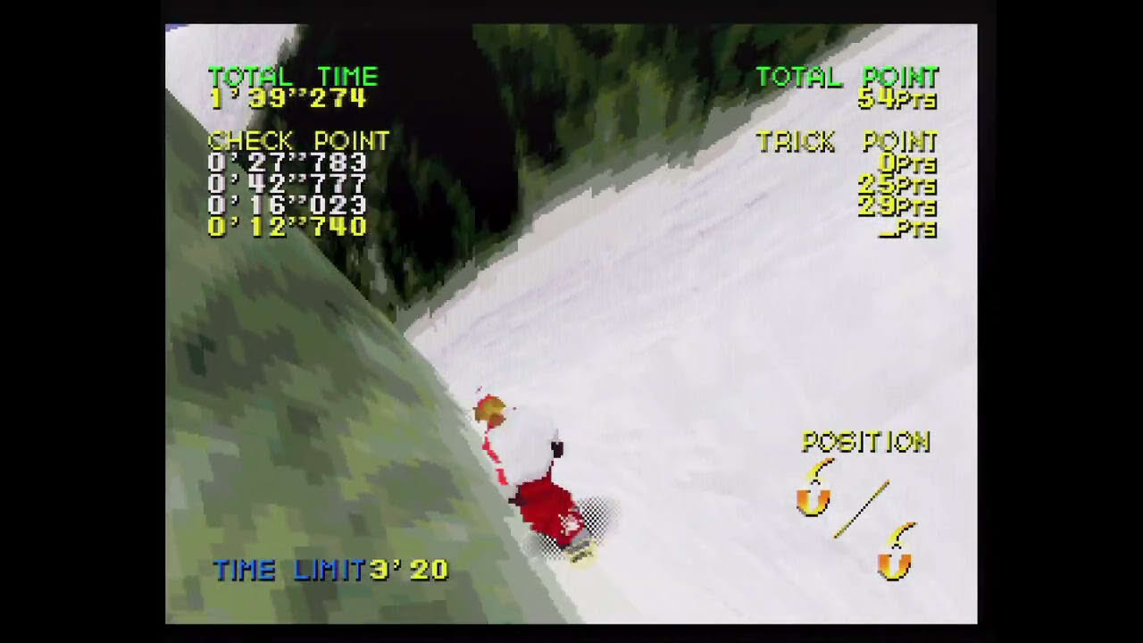 Zap! Snowboarding Trix '98 - Sega Saturn - Gameplay -