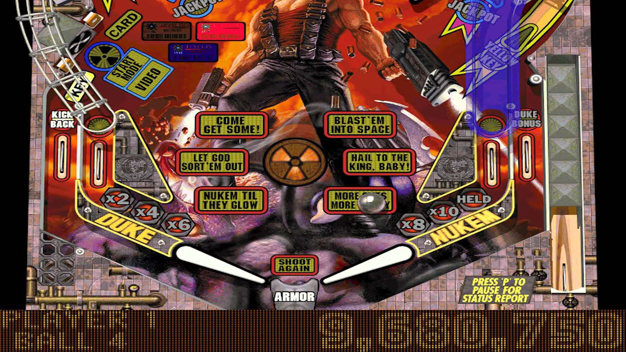 Balls of Steel - Duke Nukem Table Gameplay