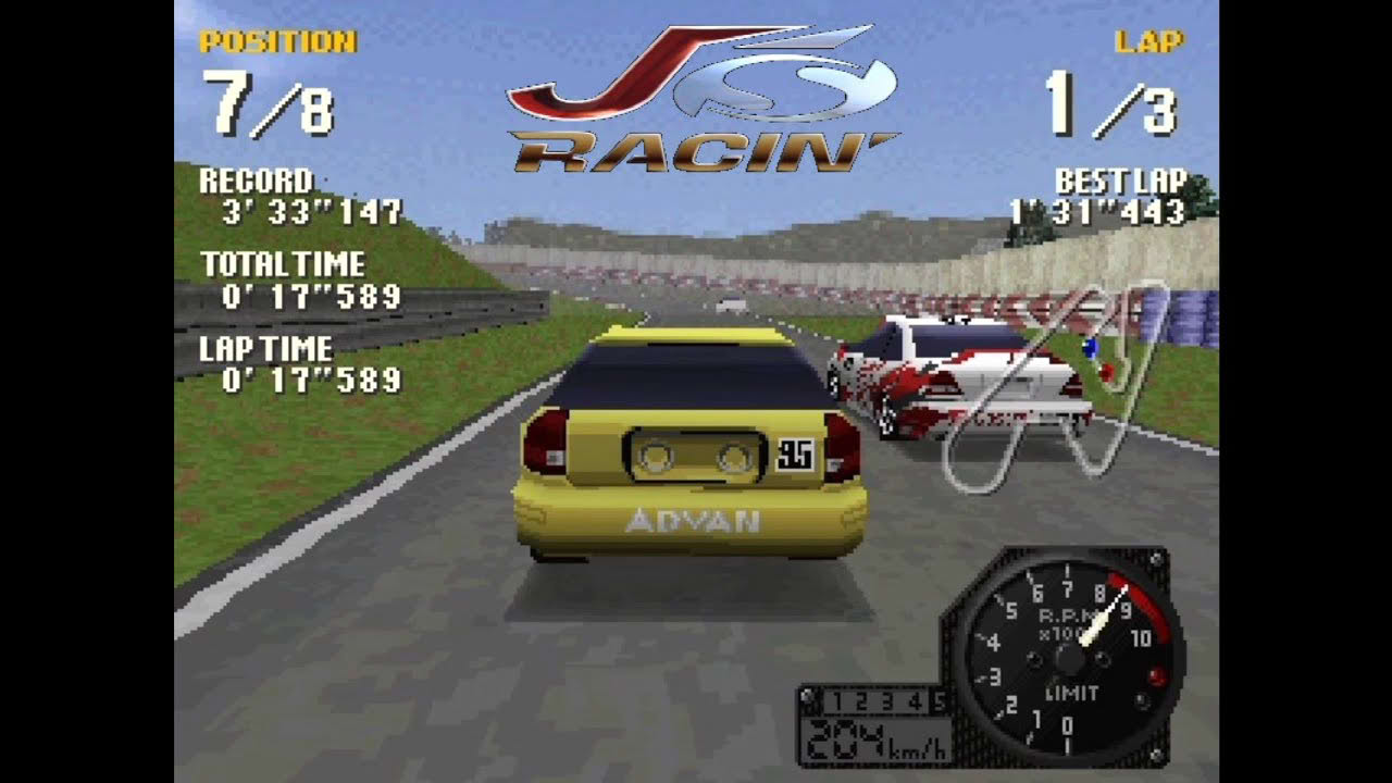 J's Racin' - PS1 Gameplay