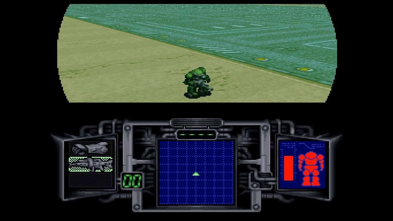 SNES Soukou Kihei Votoms: The Battling Road (HD Mode 7)