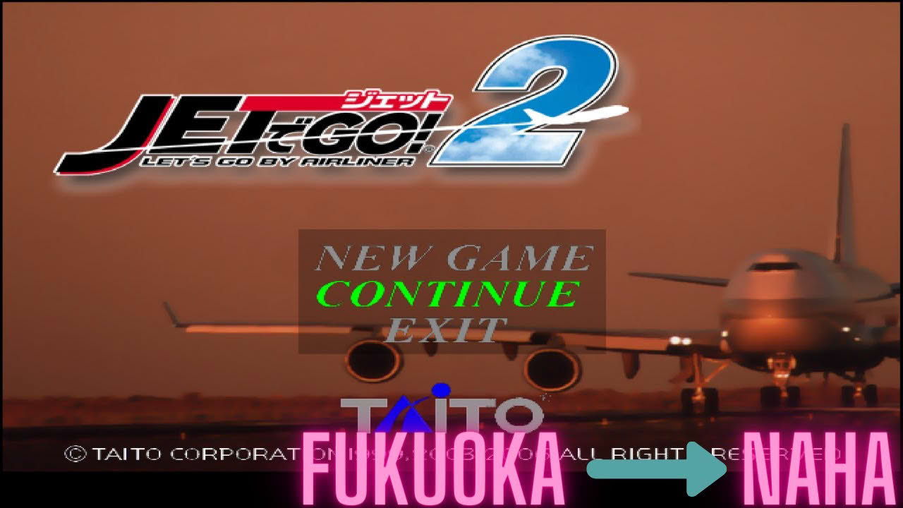 Jet de Go! 2 Let's Go By Airliner -  Fukuoka to Naha - PC Gameplay