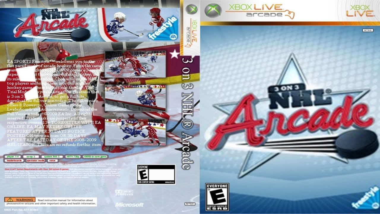 3 on 3 NHL Arcade (2009) - Full Gameplay | XBOX 360 ARCADE  |   UHD | 4K |