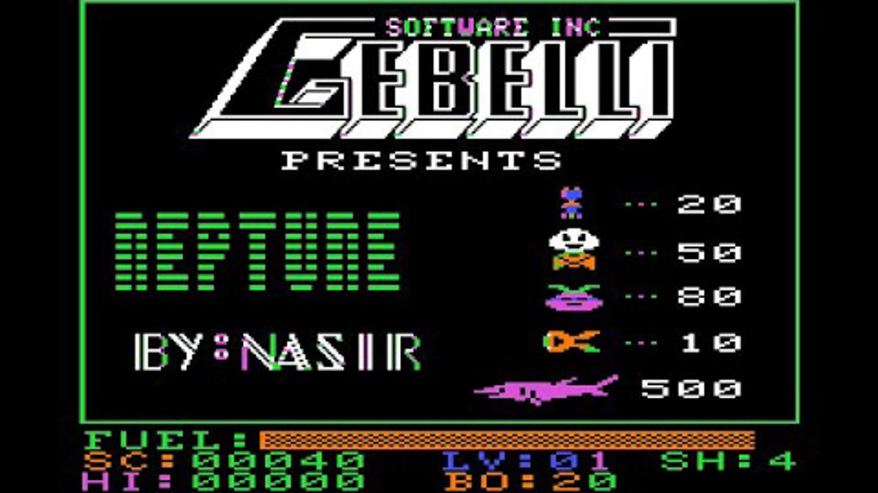 Neptune short play and disk drive sound (Apple II - Gebelli Software)