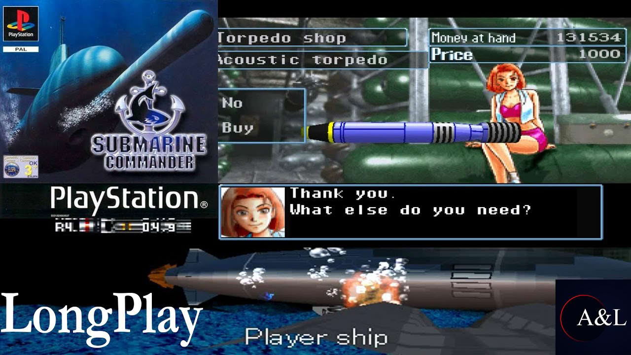 PS1 - Submarine Commander - LongPlay [4K]🔴
