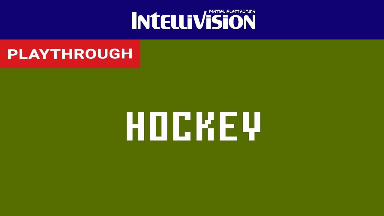 NHL Hockey (Intellivision) - Playthrough [HD] | RetroGameUp