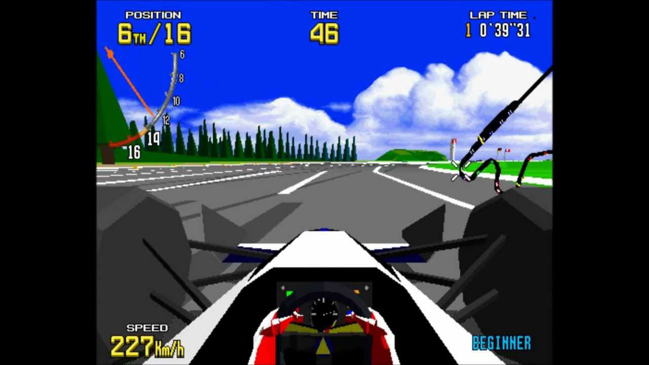 Virtua Racing Arcade Game-Play HD