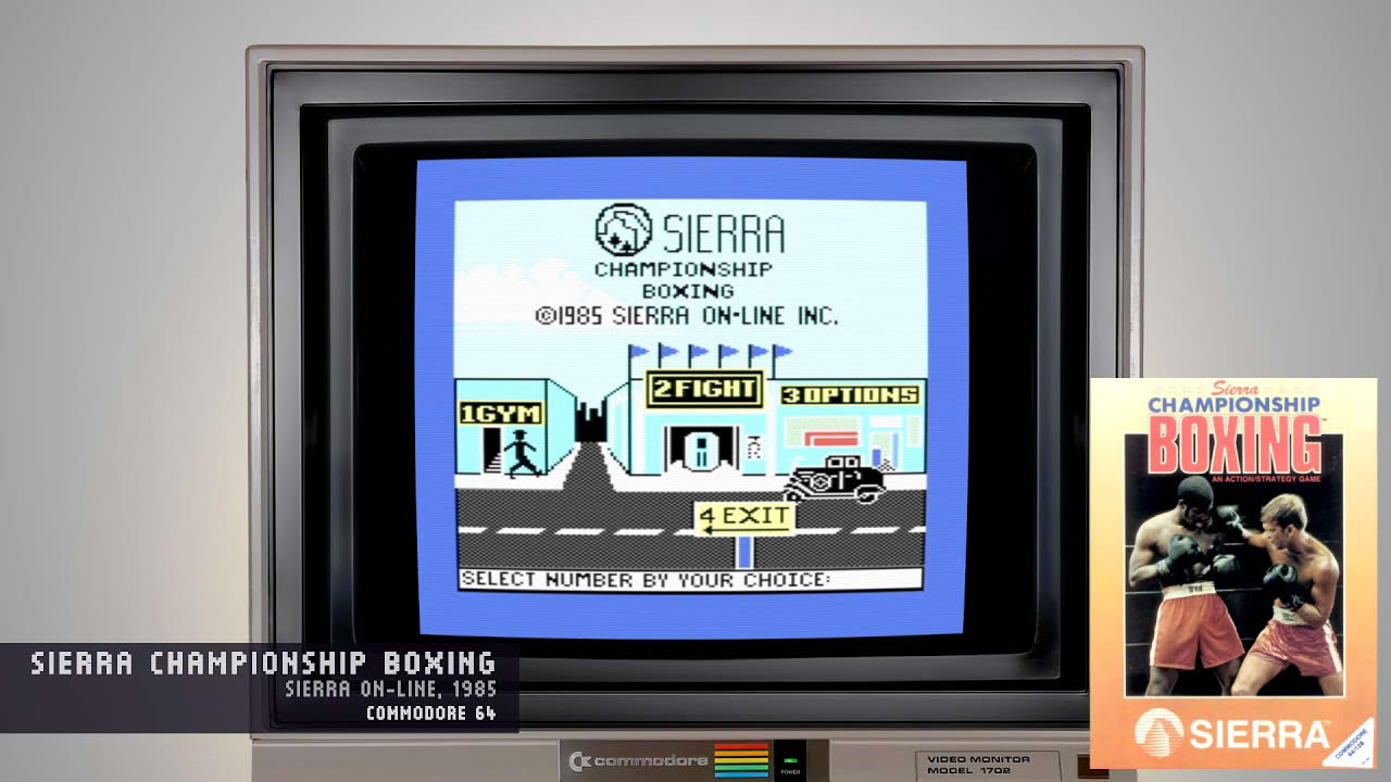 Sierra Championship Boxing - Sierra On-Line, 1985 - Commodore 64 (4K)