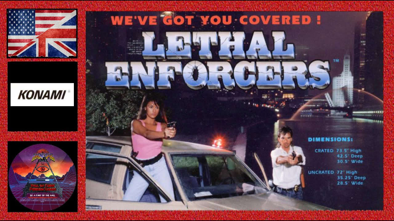 Lethal Enforcers (1992) Arcade FPS Rail Side Scrolling Shooter