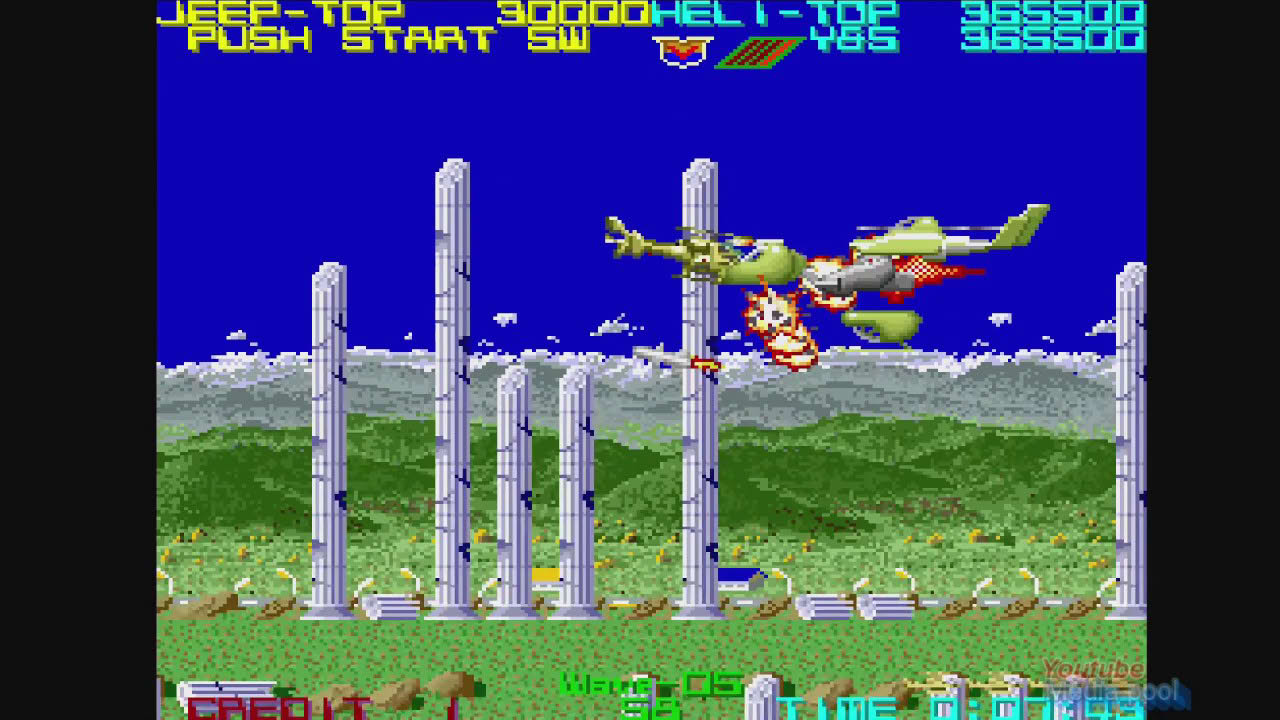 1988 Silkworm  (Arcade) Game Playthrough Video Game