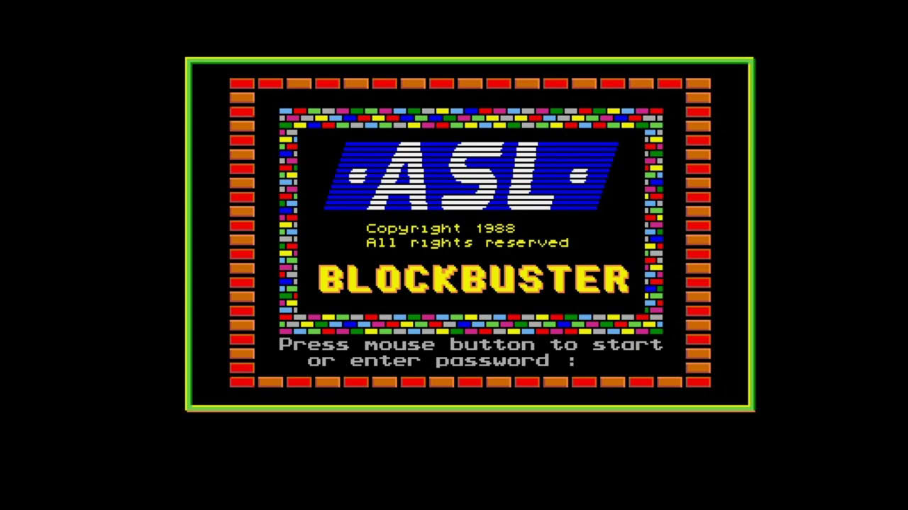 Amiga Floppy Disk Loader Mindscape Blockbuster 1988