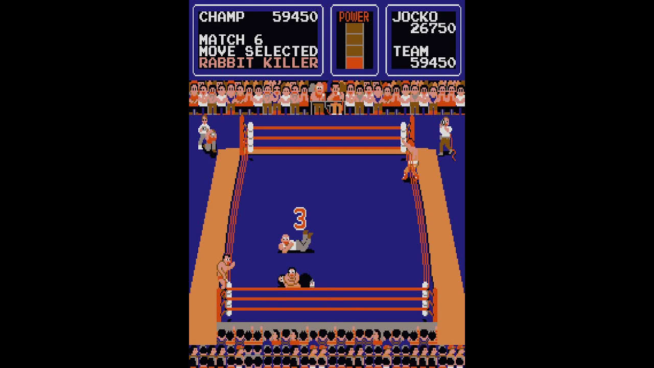 Data Driven Gamer: Tag Team Wrestling (Technos Japan, 1984 arcade, 60fps)