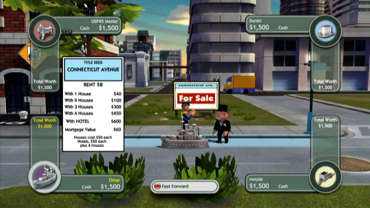 Monopoly Streets Xbox360 Part 1 720p HD Gameplay