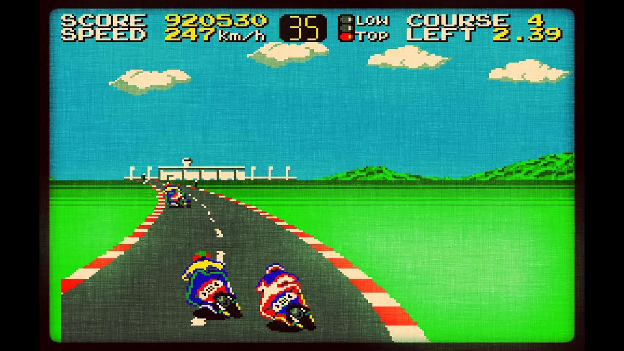 Hang-On playthrough - Sega Master System